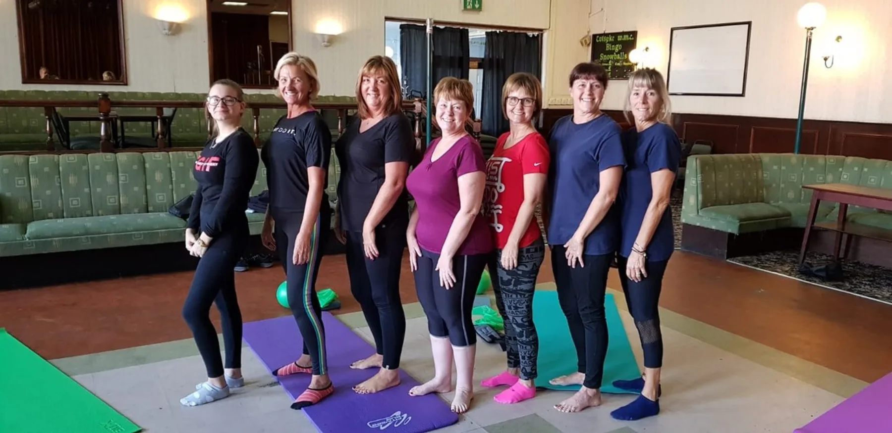 Start Right Pilates members after a friendly group Pilates class